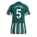 Tanie Strój piłkarski Manchester United Harry Maguire #5 Koszulka Wyjazdowej dla damskie 2023-24 Krótkie Rękawy